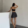 Siyah Desenli Şort Etek - görsel 6